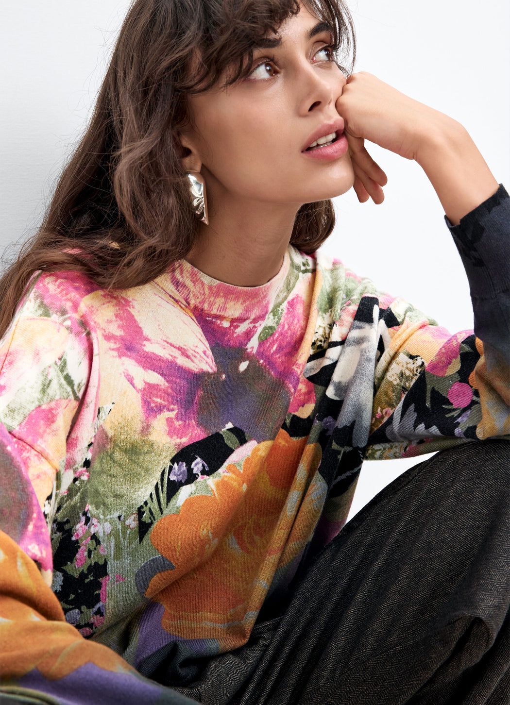 Desigual Lacroix Printed Sweater