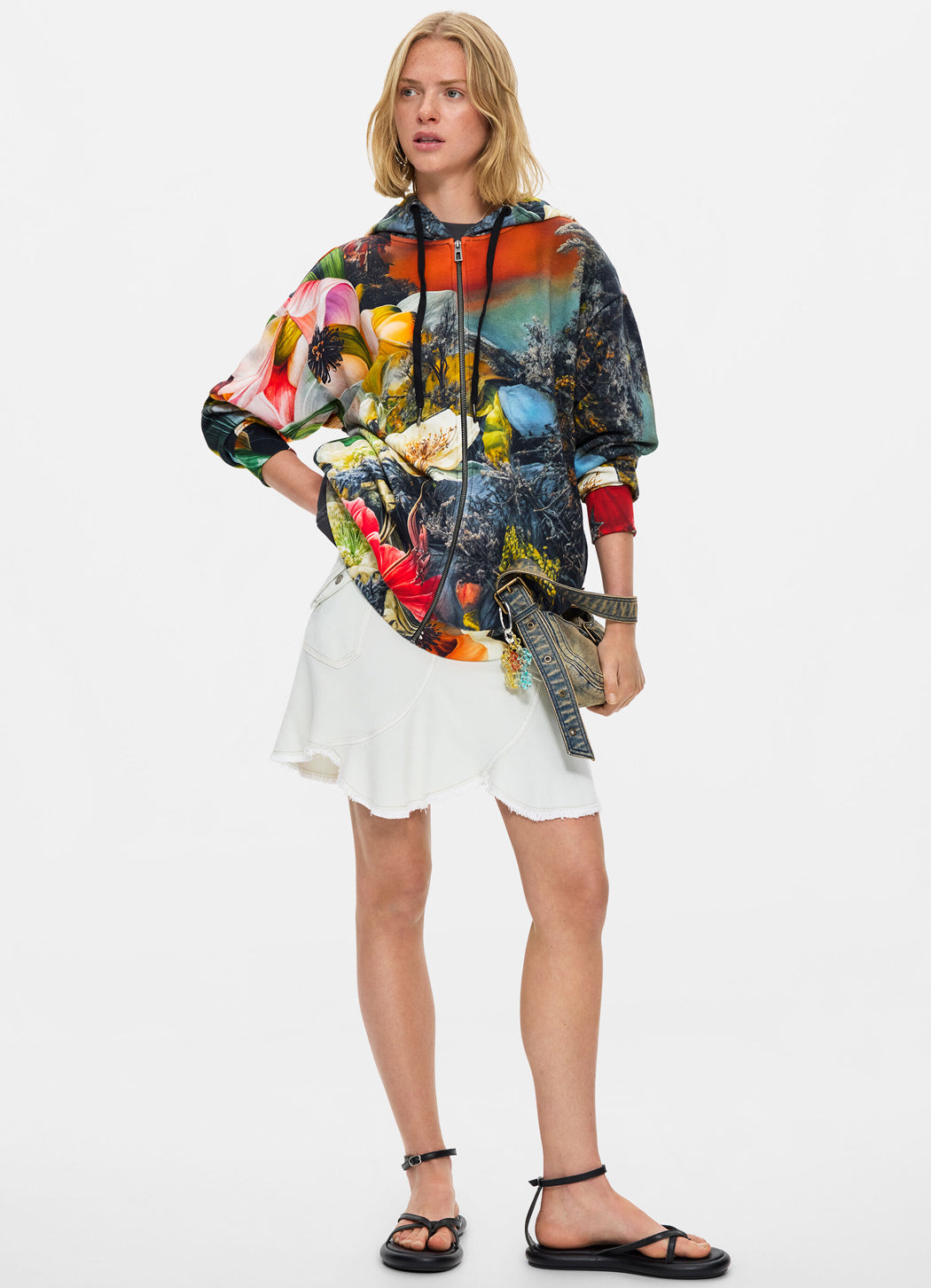 Desigual Printed Cotton Sweatshirt