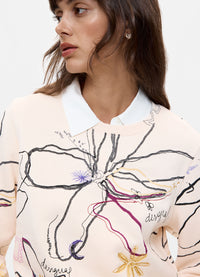 Desigual Floral Print Sweatshirt