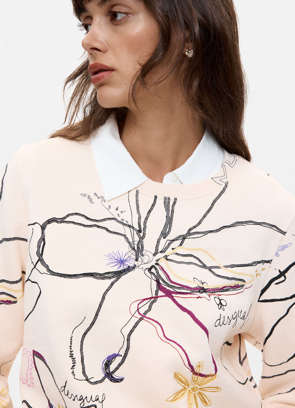 Desigual Floral Print Sweatshirt