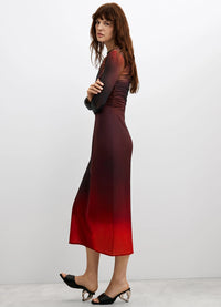 Desigual Long Sleeve Tulle Dress