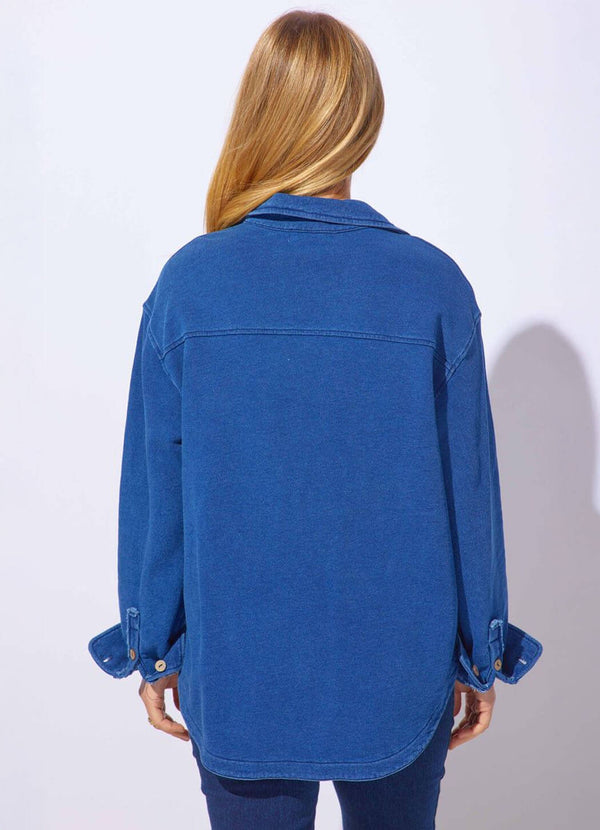 Escape Color Wash Terry Anywhere Shacket