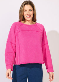 Escape Color Washed Terry Weekend Raglan Crew