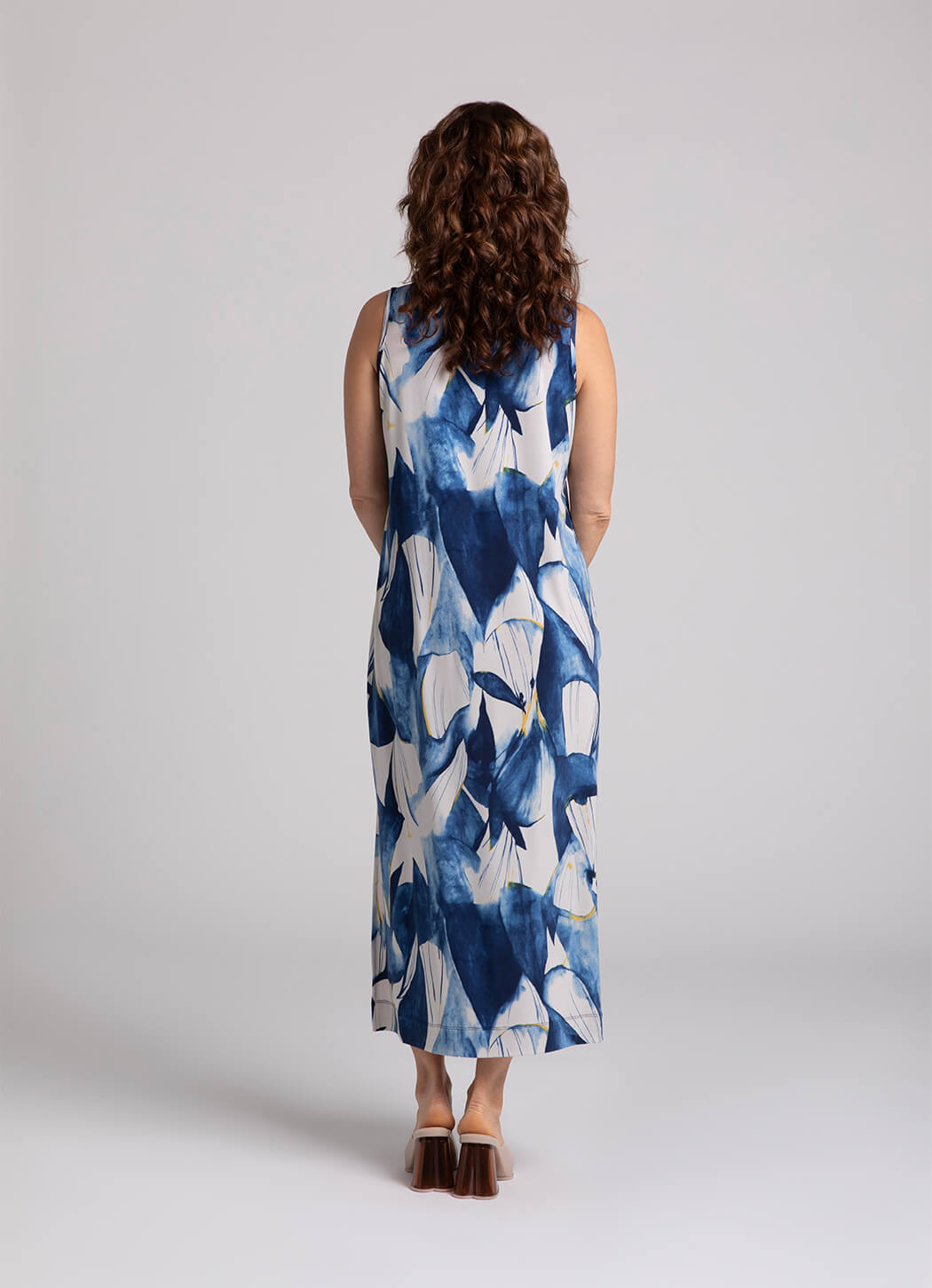 Sympli Print Reversible Slit Tank Dress