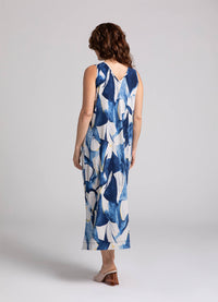 Sympli Print Reversible Slit Tank Dress