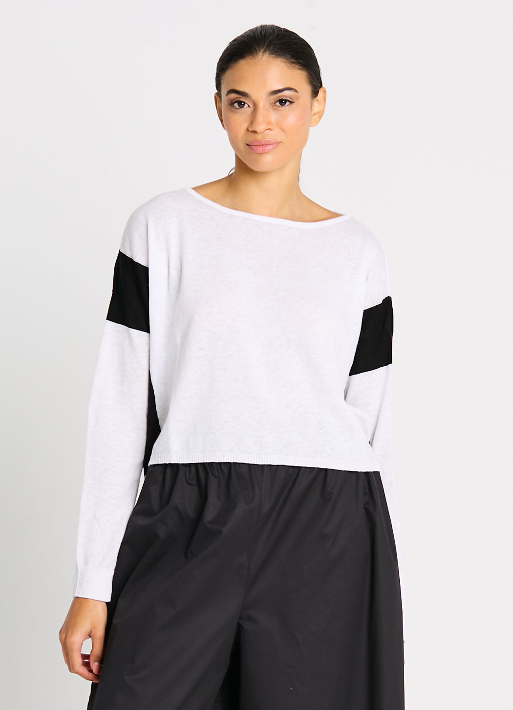 Planet 2 Tone Knit Sweater