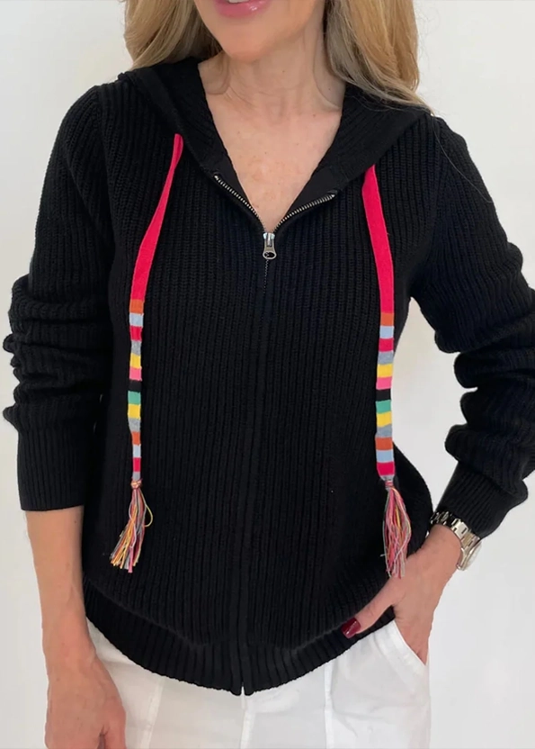 J. Society Tassle Shaker Hoodie Sweater