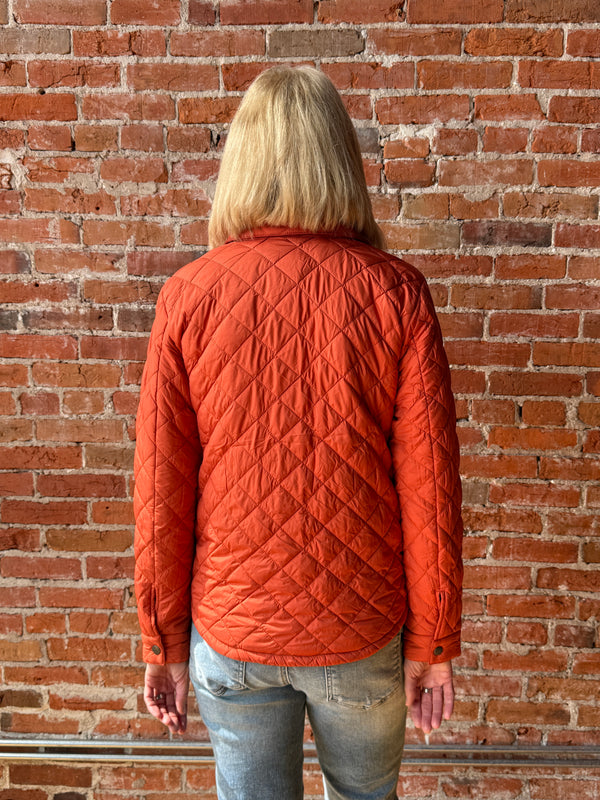 J. Society Nylon Quilted Shirt Jacket