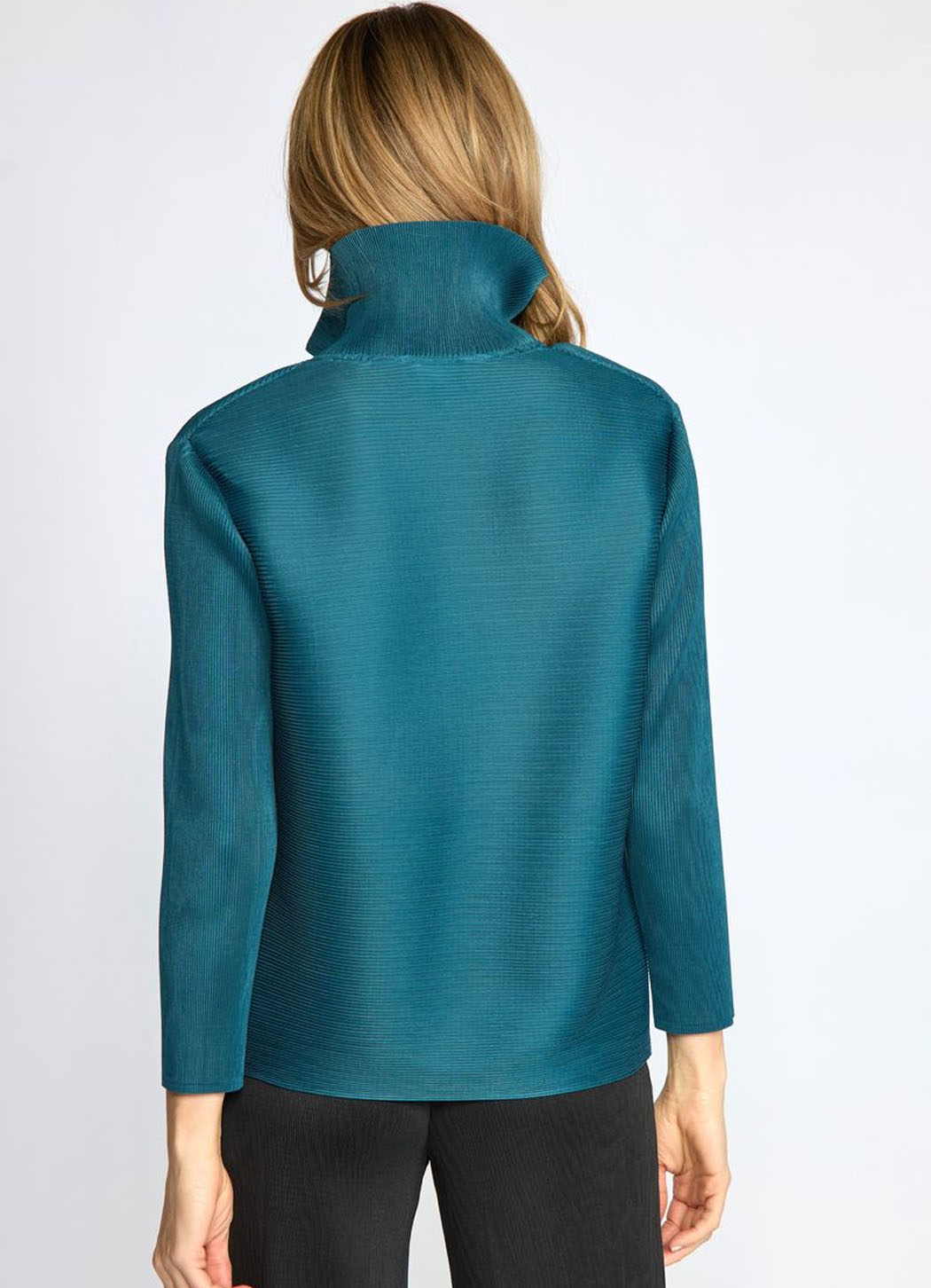 Olivia Parisian Pleats Solid Night Out Jacket