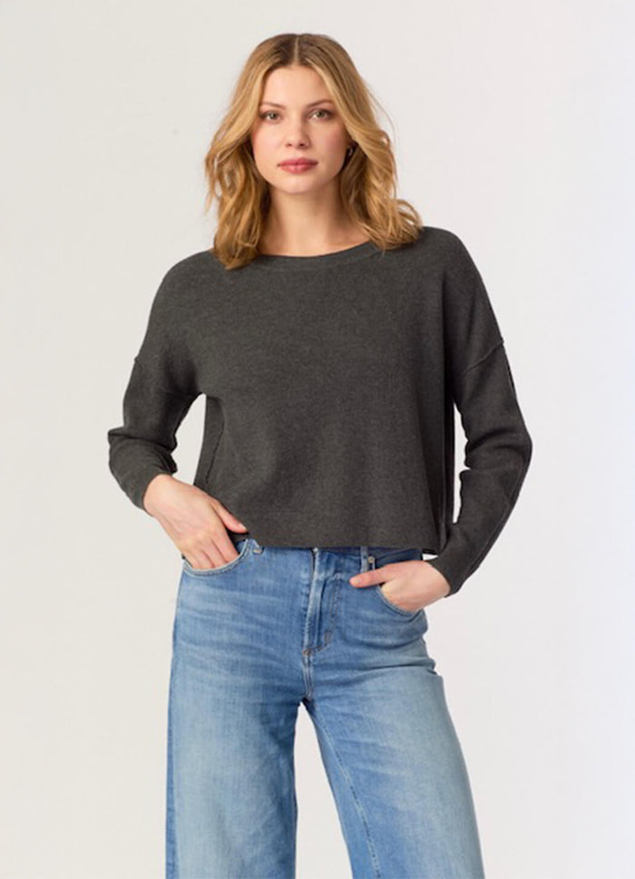 J. Society Thermal Cropped-Boxy Long Sleeve Tee