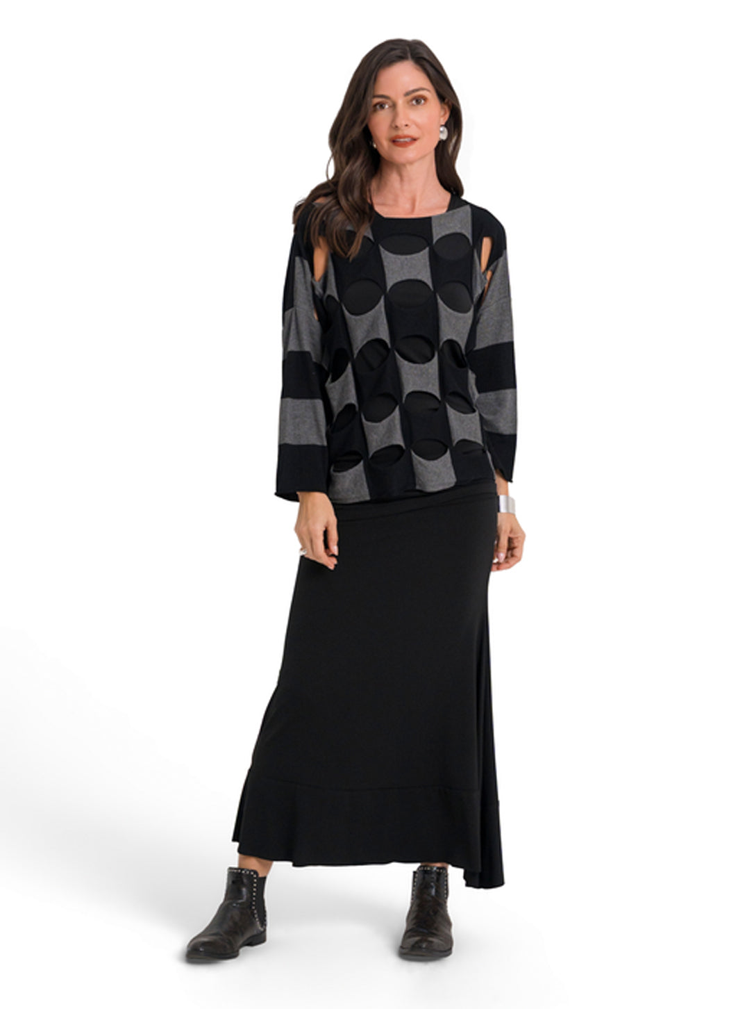 Planet Two Tone Ovals Sweater