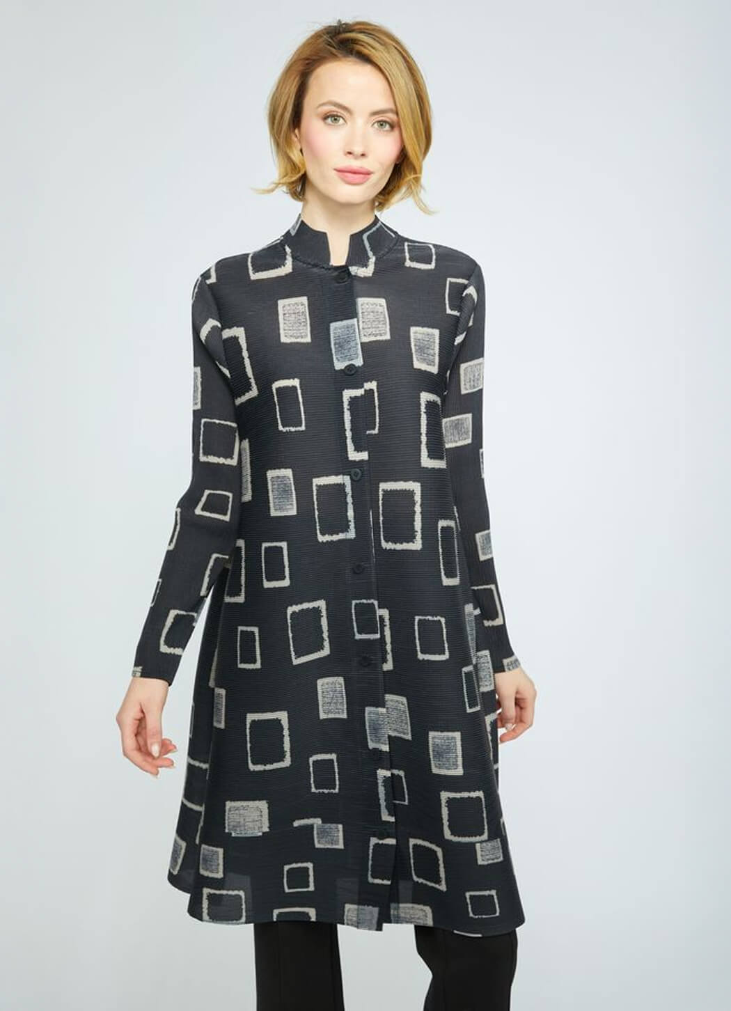 Olivia Olivia Parisian Pleat Chateau Jacket Dress - Black