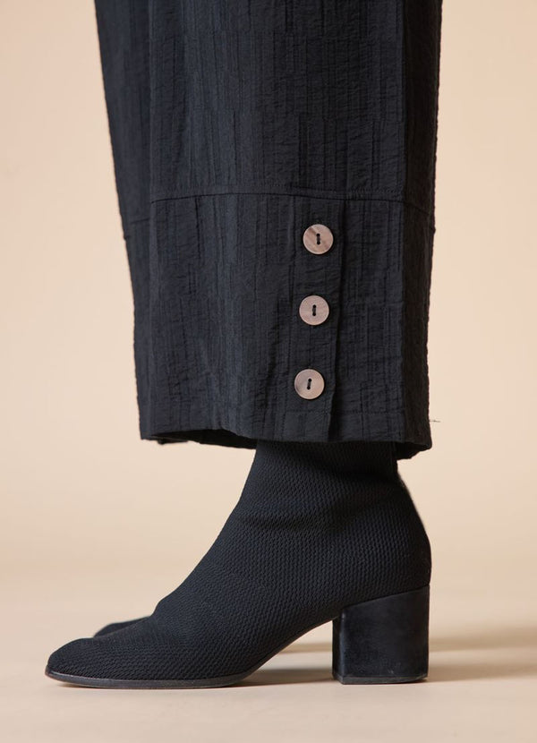 Habitat Jacquard Button Hem Pant