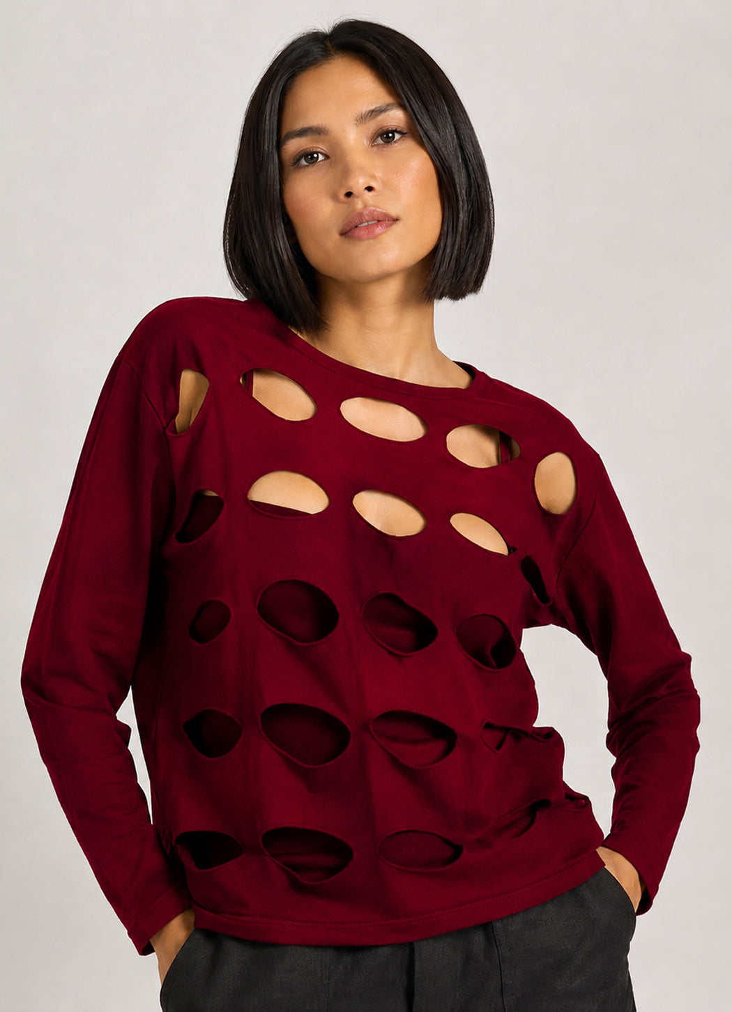 Planet Solid Ovals Sweater
