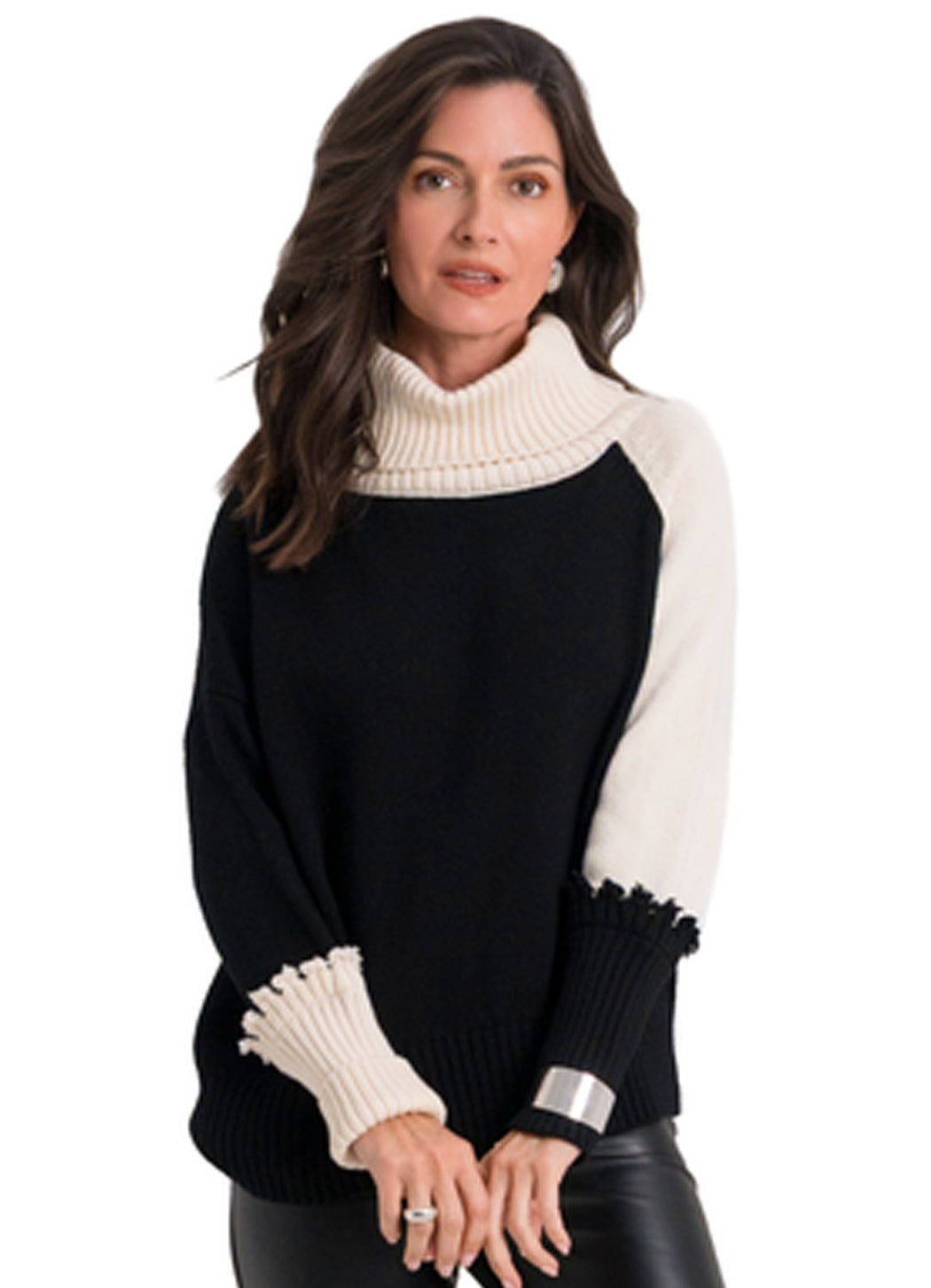 Planet 2 Tone Turtle Neck