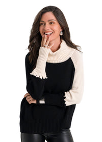 Planet 2 Tone Turtle Neck