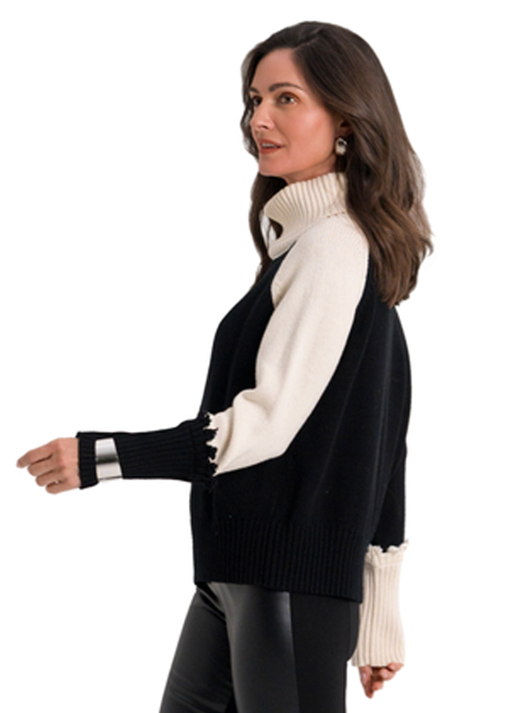 Planet 2 Tone Turtle Neck