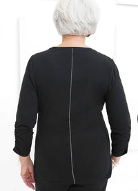 LIV By Habitat Ruched 3/4 Sleeve Tee