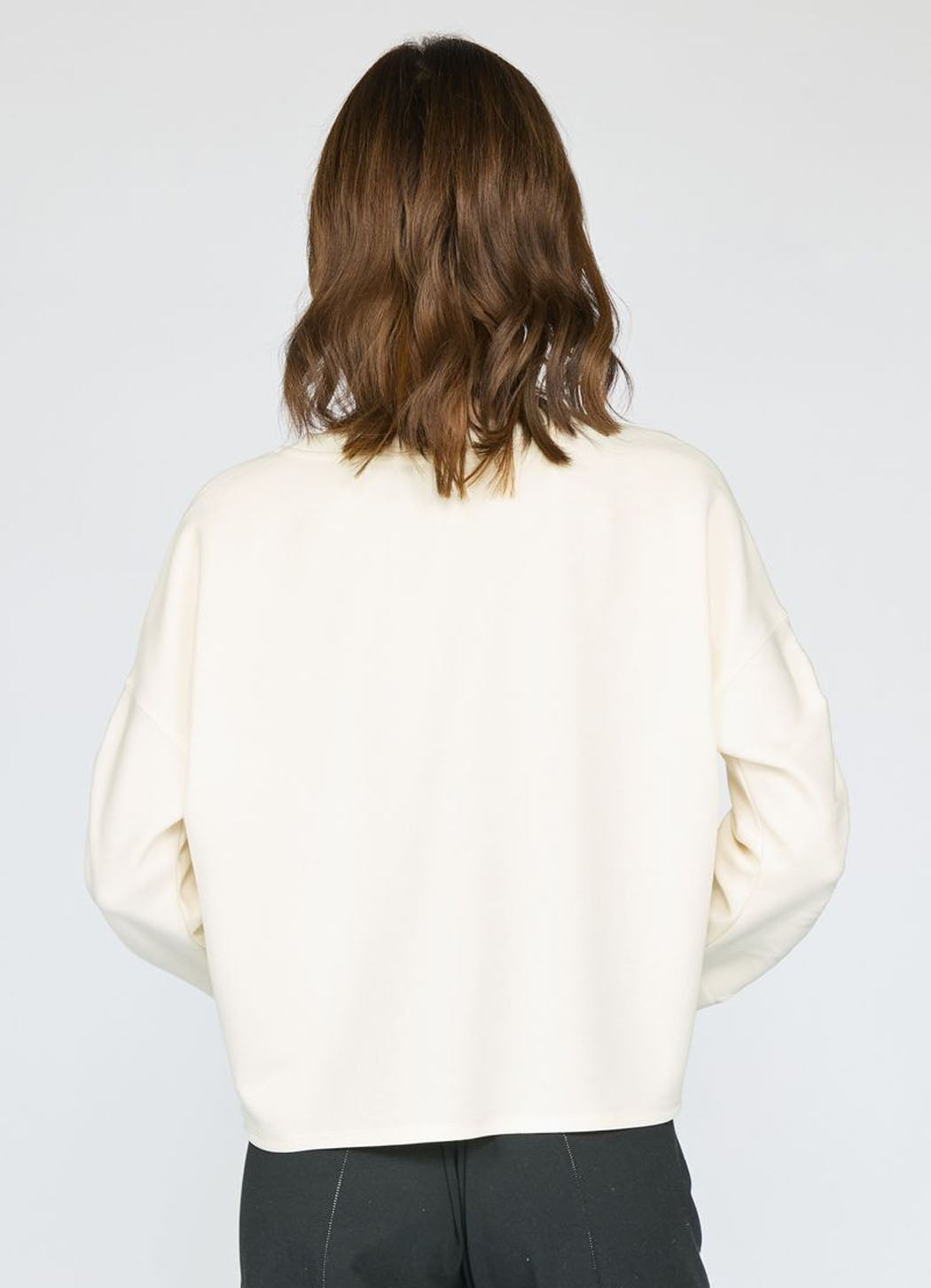 Olivia Feather Lux Knit Solid Wander Pullover