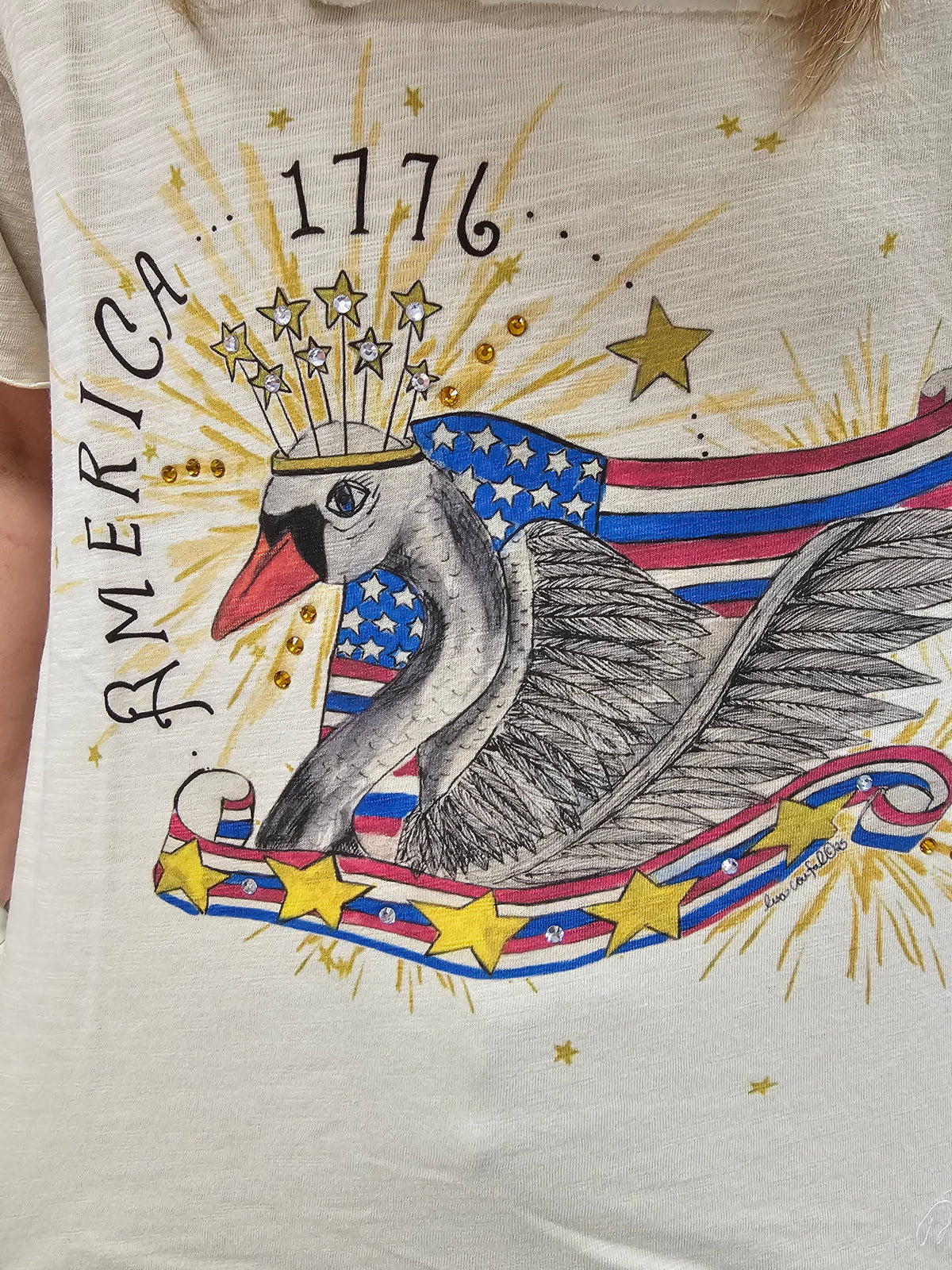 A Rare Bird Shop - America Swan Tattered Tee