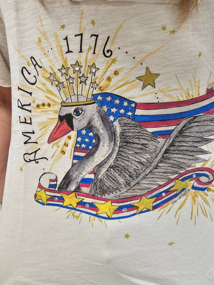 A Rare Bird Shop - America Swan Tattered Tee
