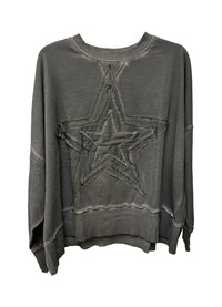 I Love Linen Star Patch Sweatshirt