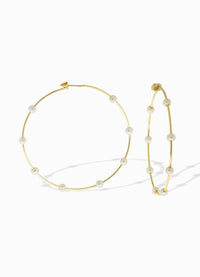 Marlyn Schiff Thin Hoop Earrings