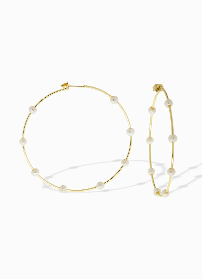Marlyn Schiff Thin Hoop Earrings