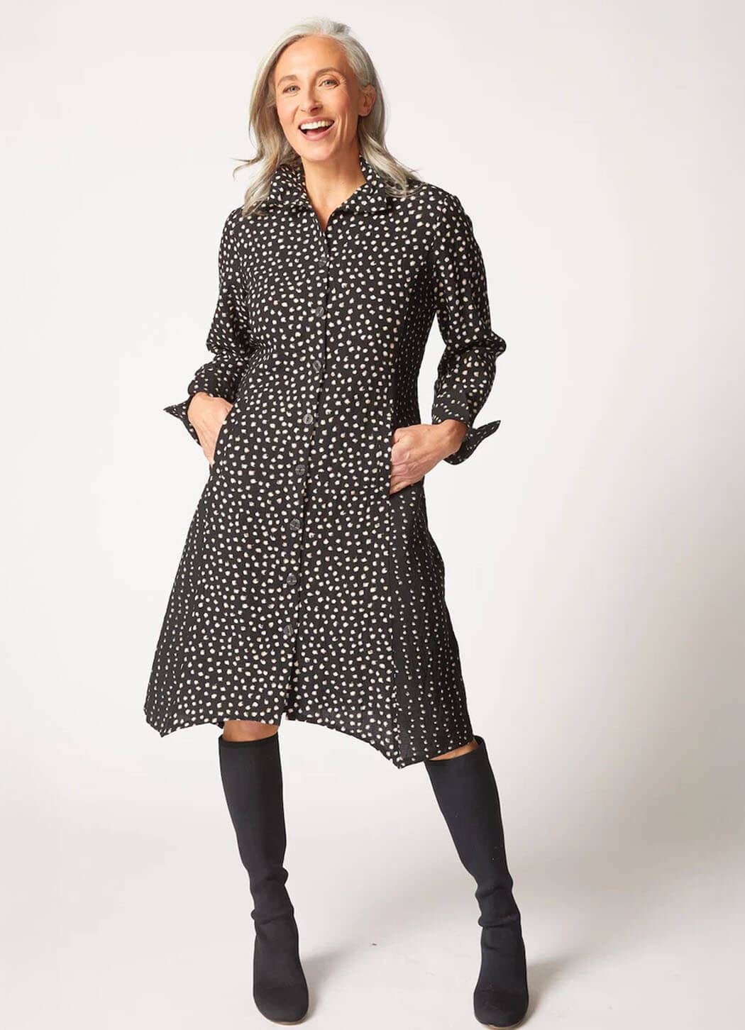 Habitat Express Dot Mix Artist Dress/Duster