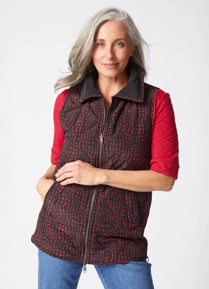 Habitat Reversible Printed Quilt Puffer Vest