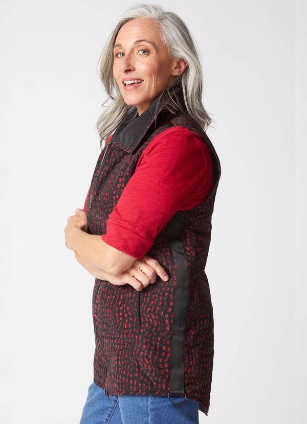 Habitat Reversible Printed Quilt Puffer Vest