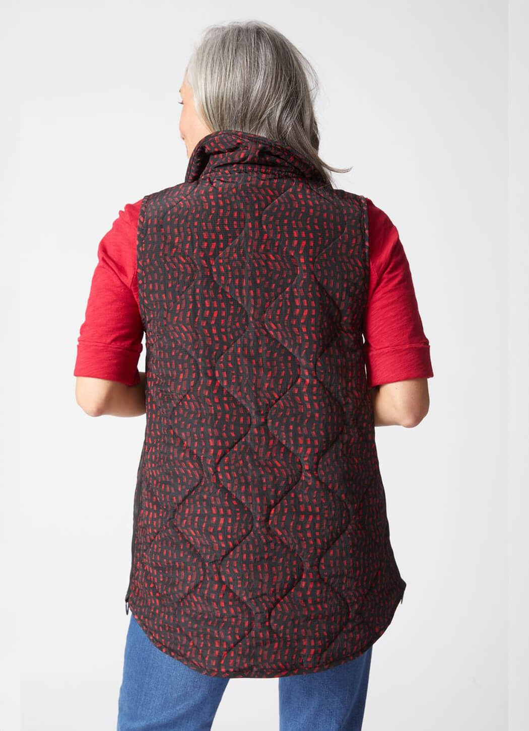Habitat Reversible Printed Quilt Puffer Vest