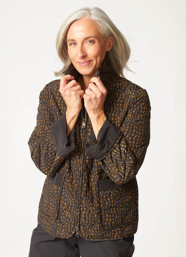 Habitat Reversible Printed Quilt Puffer Coat