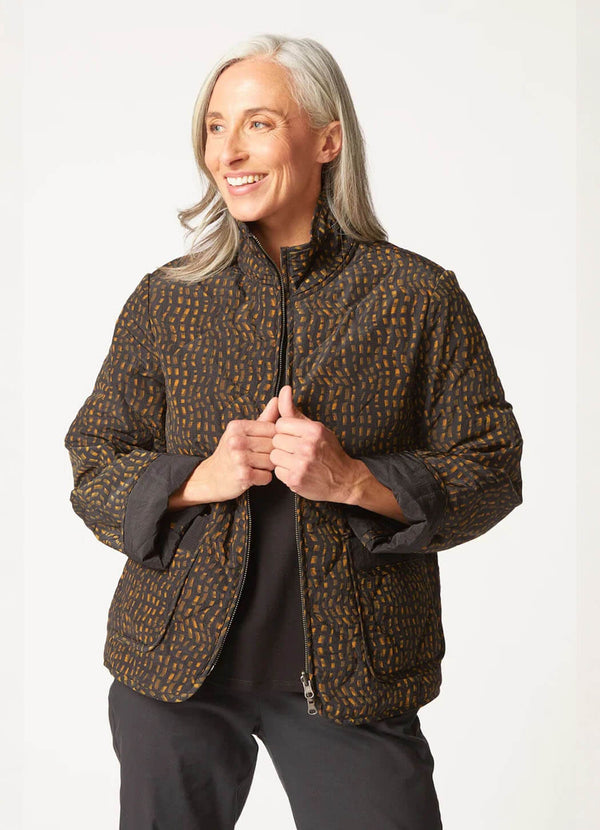 Habitat Reversible Printed Quilt Puffer Coat