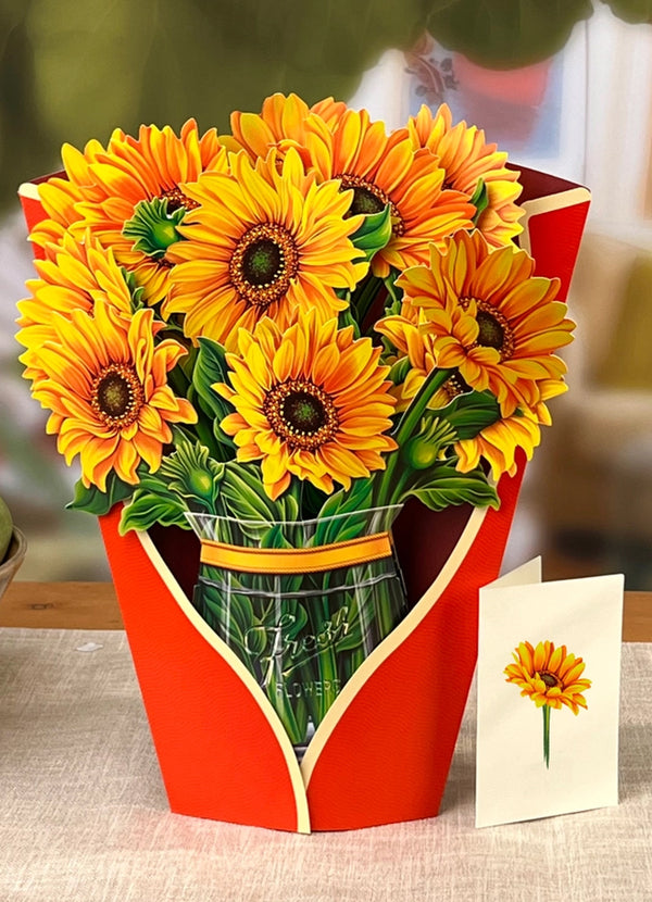 FreshCut Paper Sunflowers Pop-up Greeting Cards