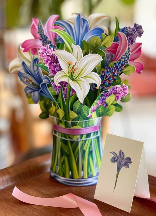 FreshCut Paper Lillies & Lupines Pop-up Greeting Cards