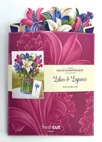 FreshCut Paper Lillies & Lupines Pop-up Greeting Cards