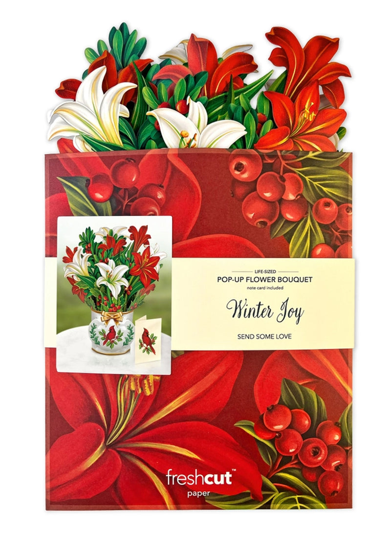 FreshCut Paper Winter Joy Pop-up Greeting Cards