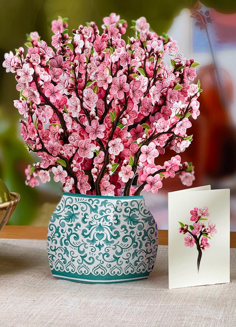 FreshCut Paper Cherry Blossom Pop-up Greeting Cards