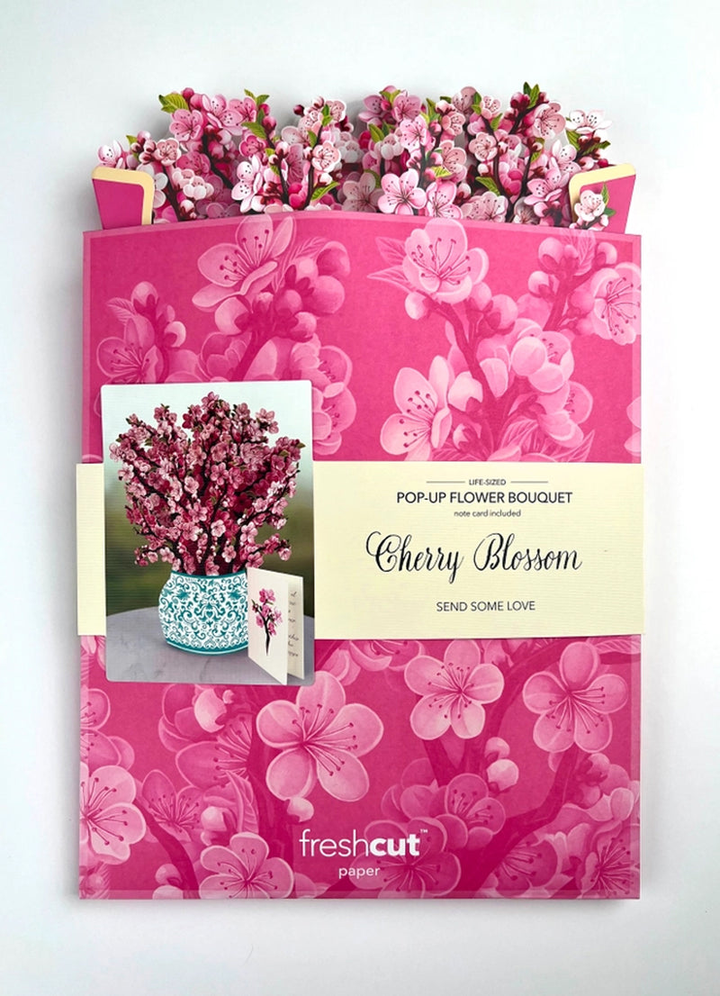 FreshCut Paper Cherry Blossom Pop-up Greeting Cards