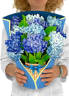 FreshCut Paper Nantucket Hydrangeas Pop-up Greeting Cards