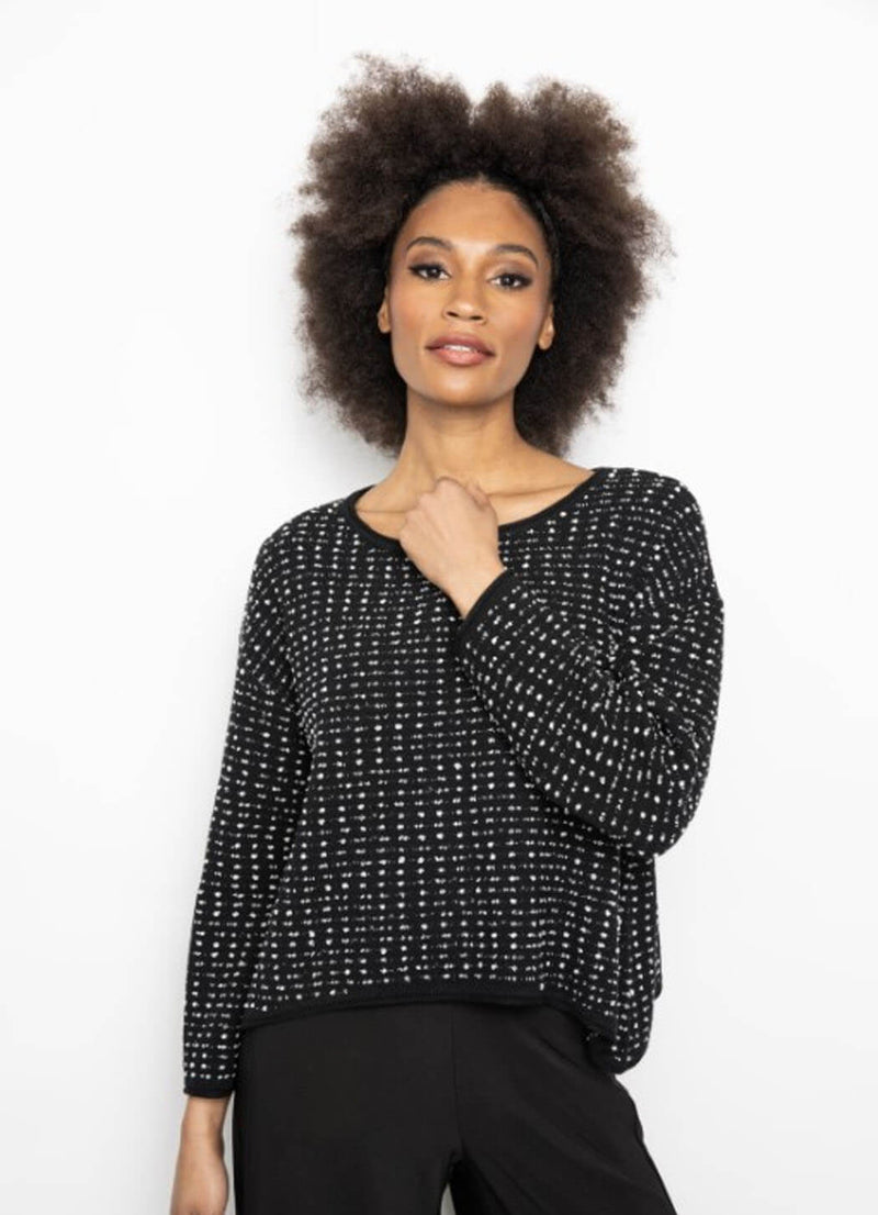 LIV Textured Dots Swing Pullover