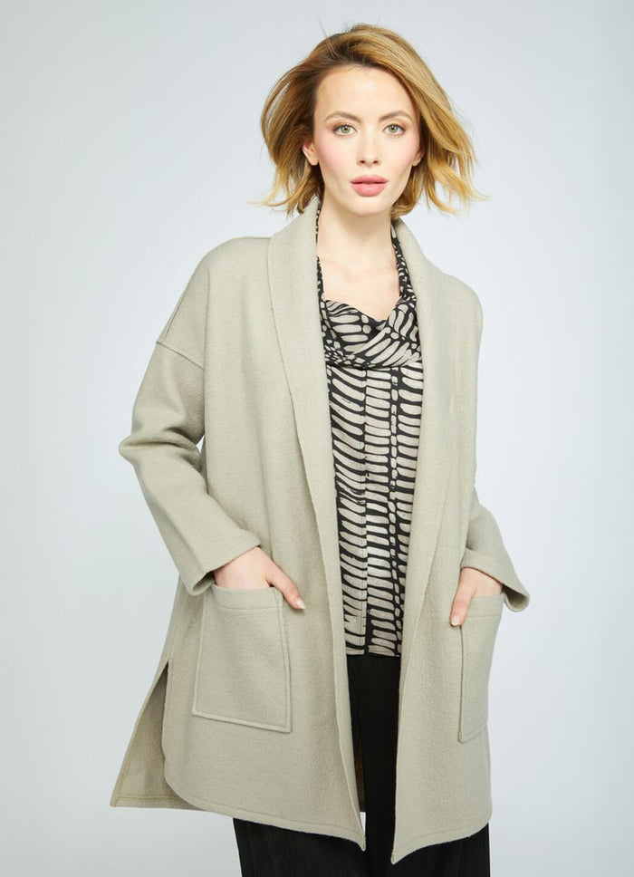 Olivia Boiled Wool Around Town Car Coat