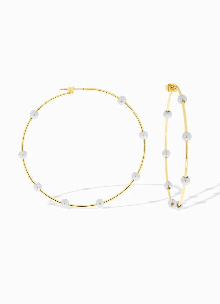 Marlyn Schiff Thin Hoop Earrings