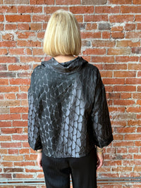 Olivia Jacquard Crescent Cowl