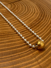 Belle Via Jewelry Small Ball Chain Tube Necklace