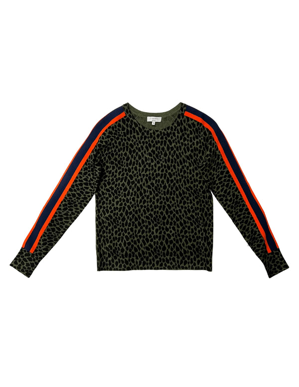 J. Society Cheetah with Stripe Crew