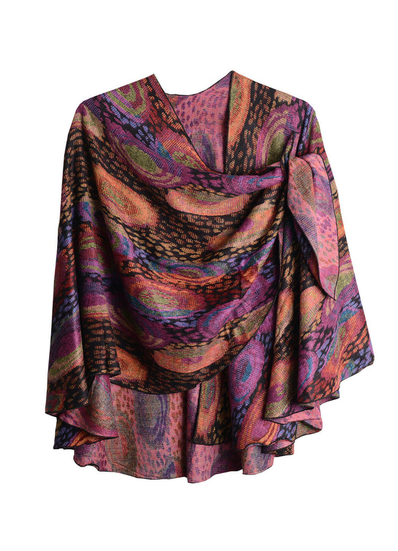 Rapti Fashion Reversible Cashmere Buckle Shawl