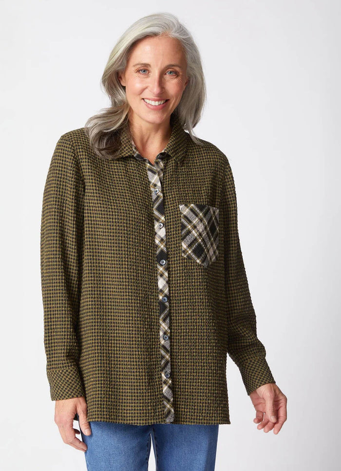 Habitat Girl Gone Plaid Boyfriend Pocket Shirt