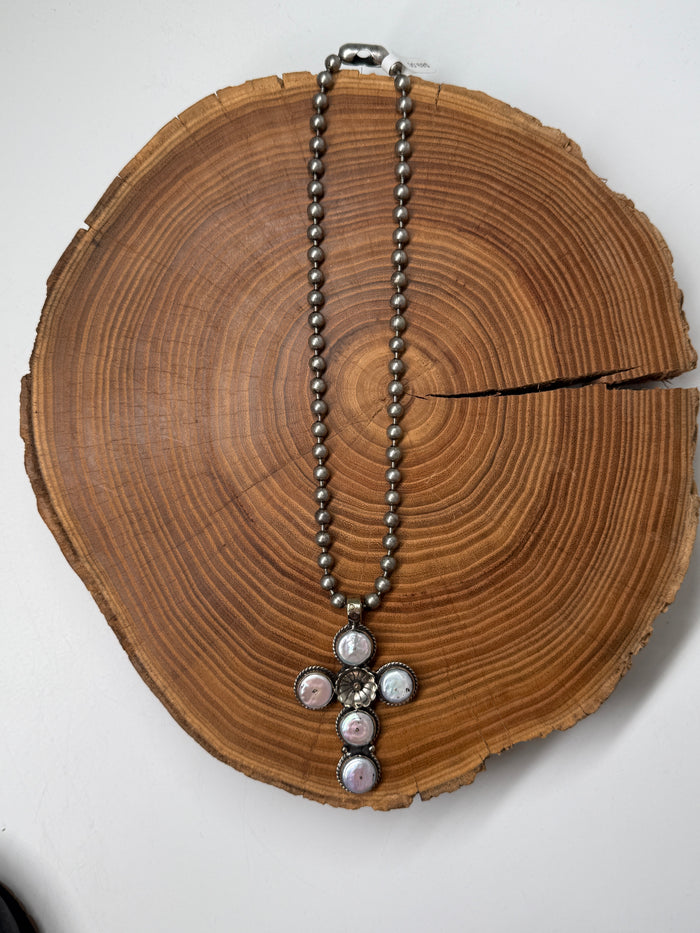 Belle Via Jewelry One-Of-A-Kind Exclusive Moonstone Cross